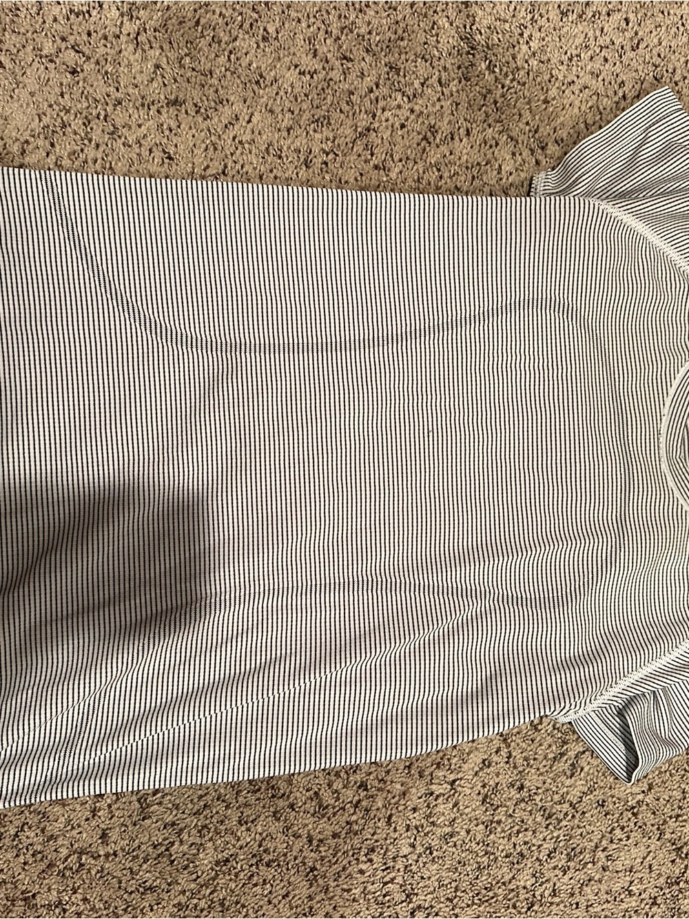 Striped white and black swiftly short sleeve